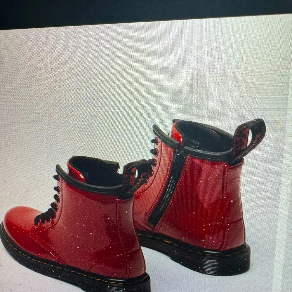 Dr Martens Glitter LaceUp Boots - Picture 3 of 12